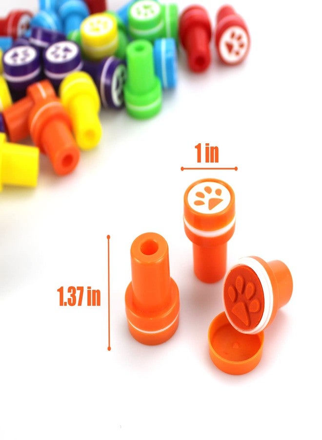 AHKUNMT Dog Paw Stamp,36pc Paw Print Stampers Self Inking Stamps Teacher Paw Party Favors and Paw Birthday Decorations Assorted Stamp Set for Classroom Party Educational Learning Activities Patrol - Image 2